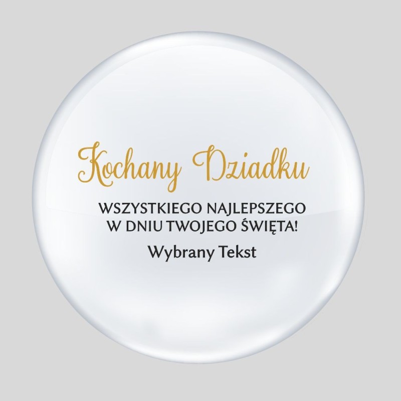 Naklejka na balon dzień Dziadka