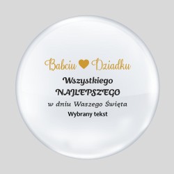 Naklejka na balon Babciu Dziadku