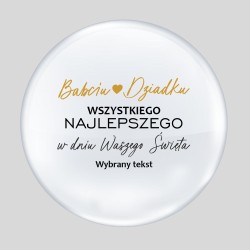 Naklejka na balon Babciu Dziadku