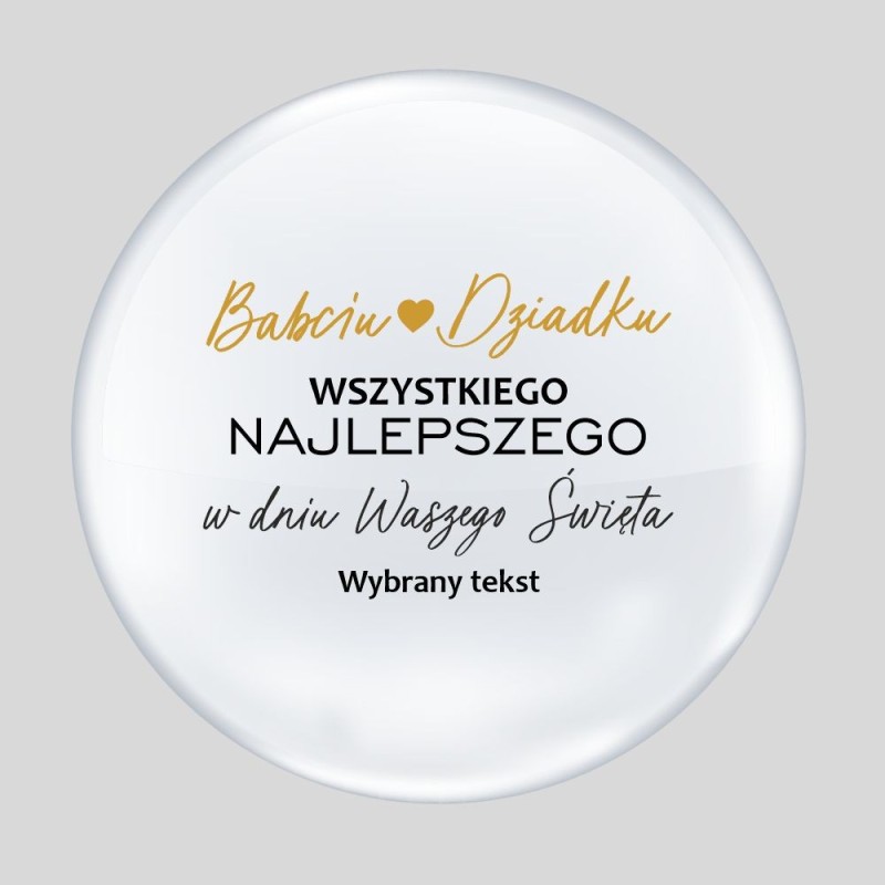 Naklejka na balon Babciu Dziadku