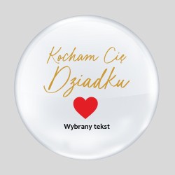 Naklejka na balon Kocham Cię Dziadku!