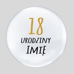 Naklejka na balon Urodziny