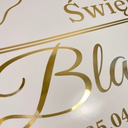 Naklejki z folii lustrzanych